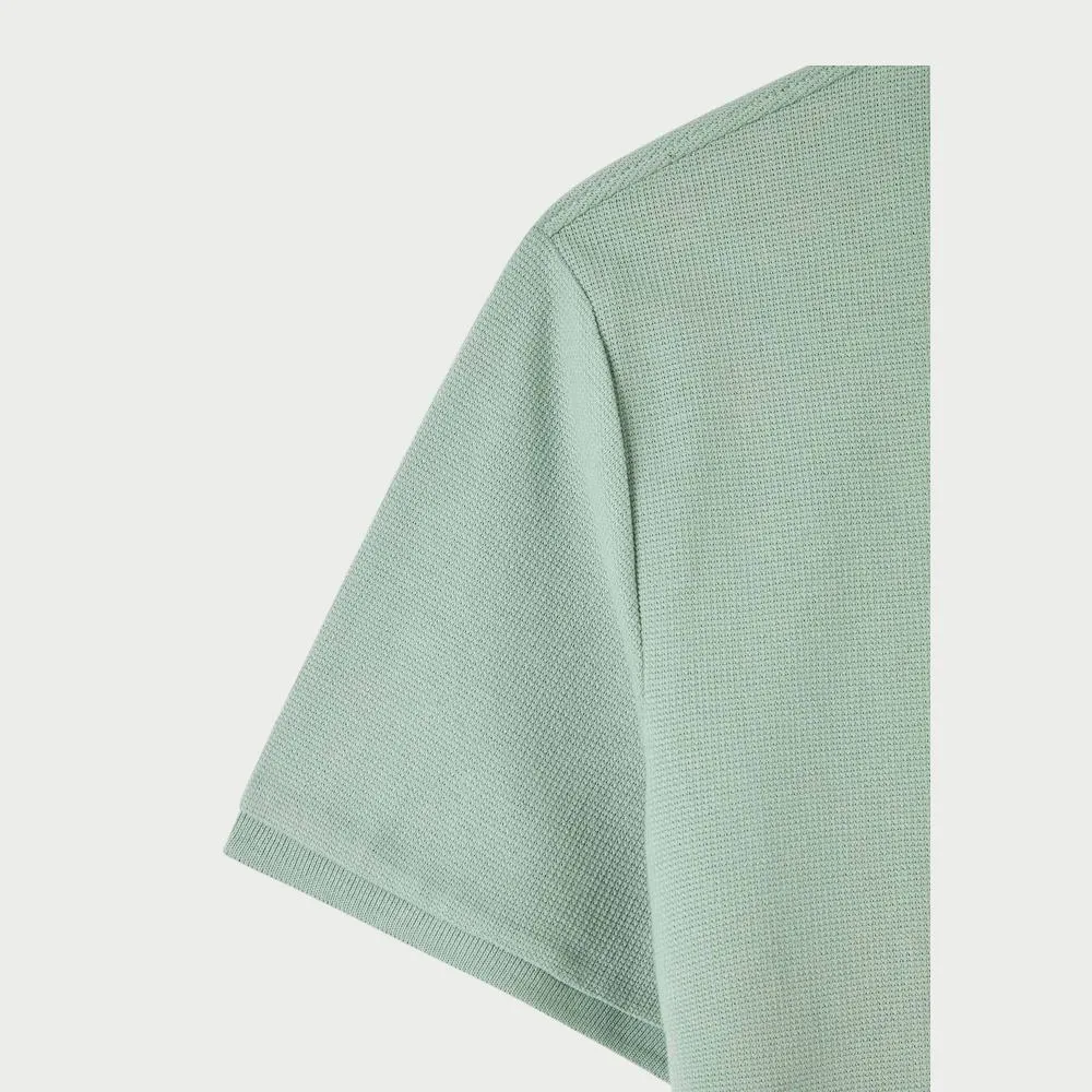 Textured Fabric Derby Polo Shirt