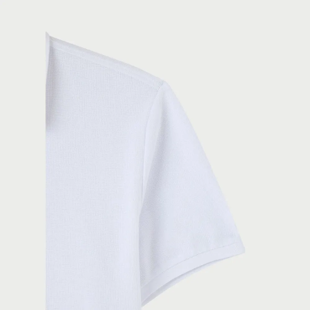 Textured Fabric Derby Polo Shirt