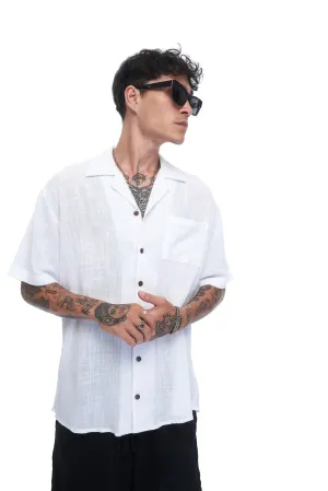 Vacay Textured Shirt - White