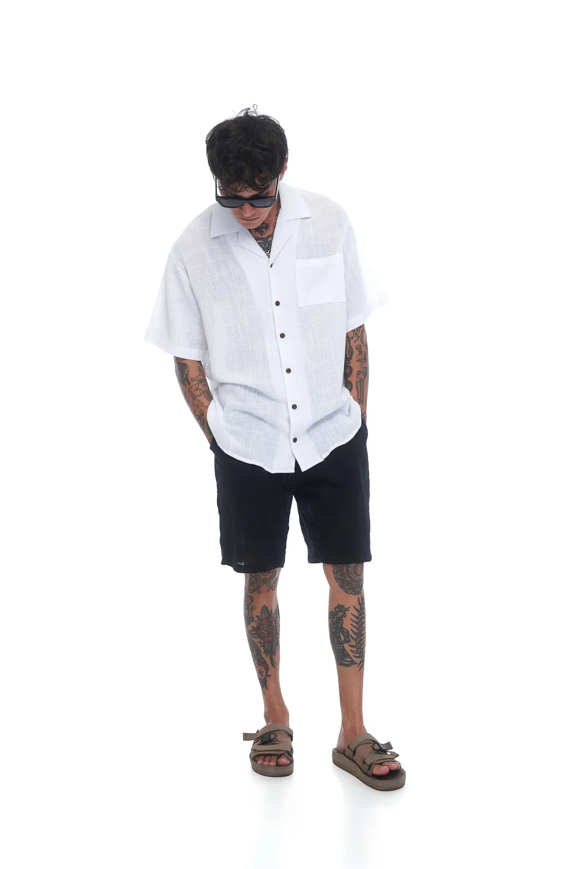 Vacay Textured Shirt - White