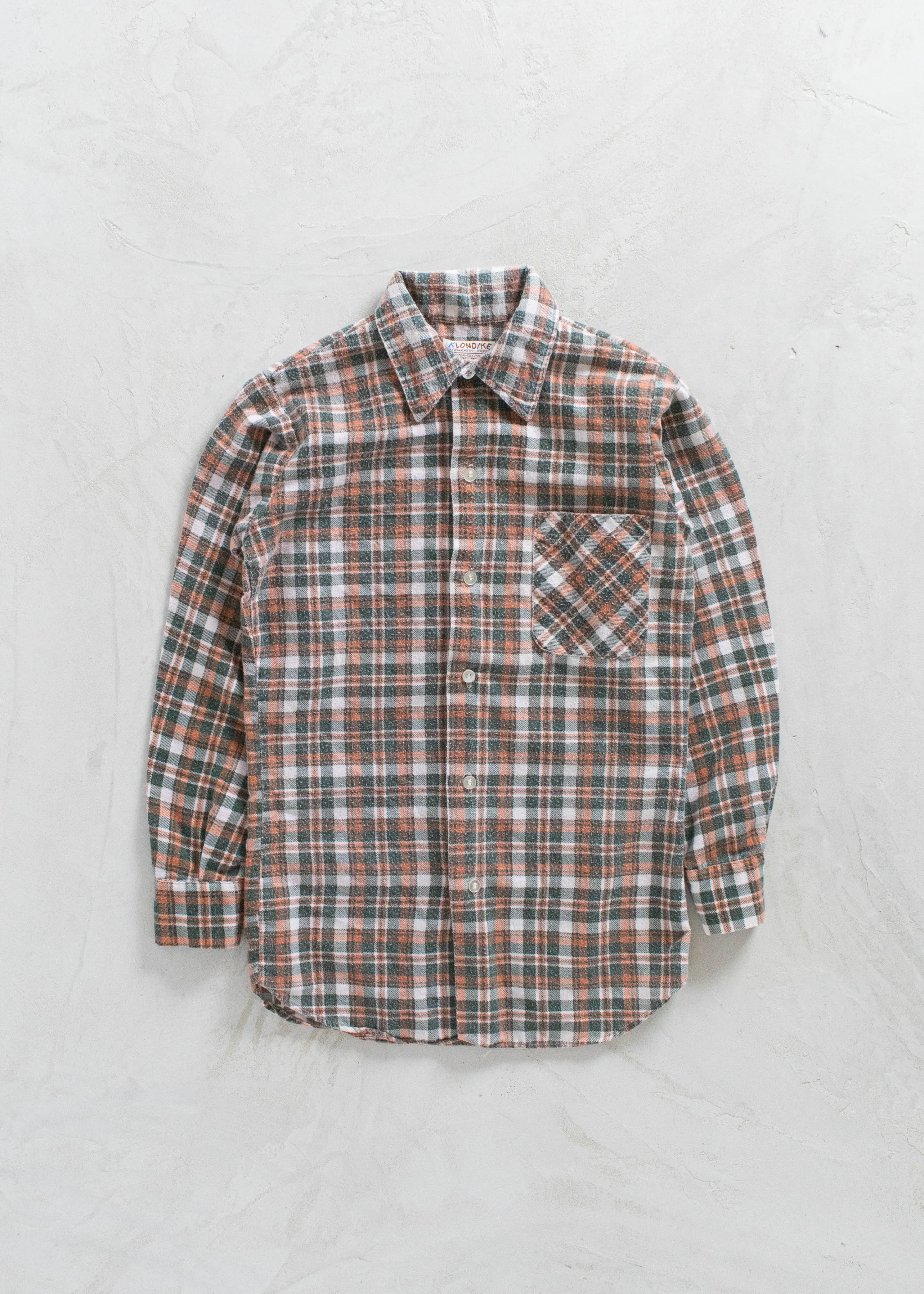 Vintage 1980s Klondike Cotton Flannel Button Up Shirt Size 3XS/2XS
