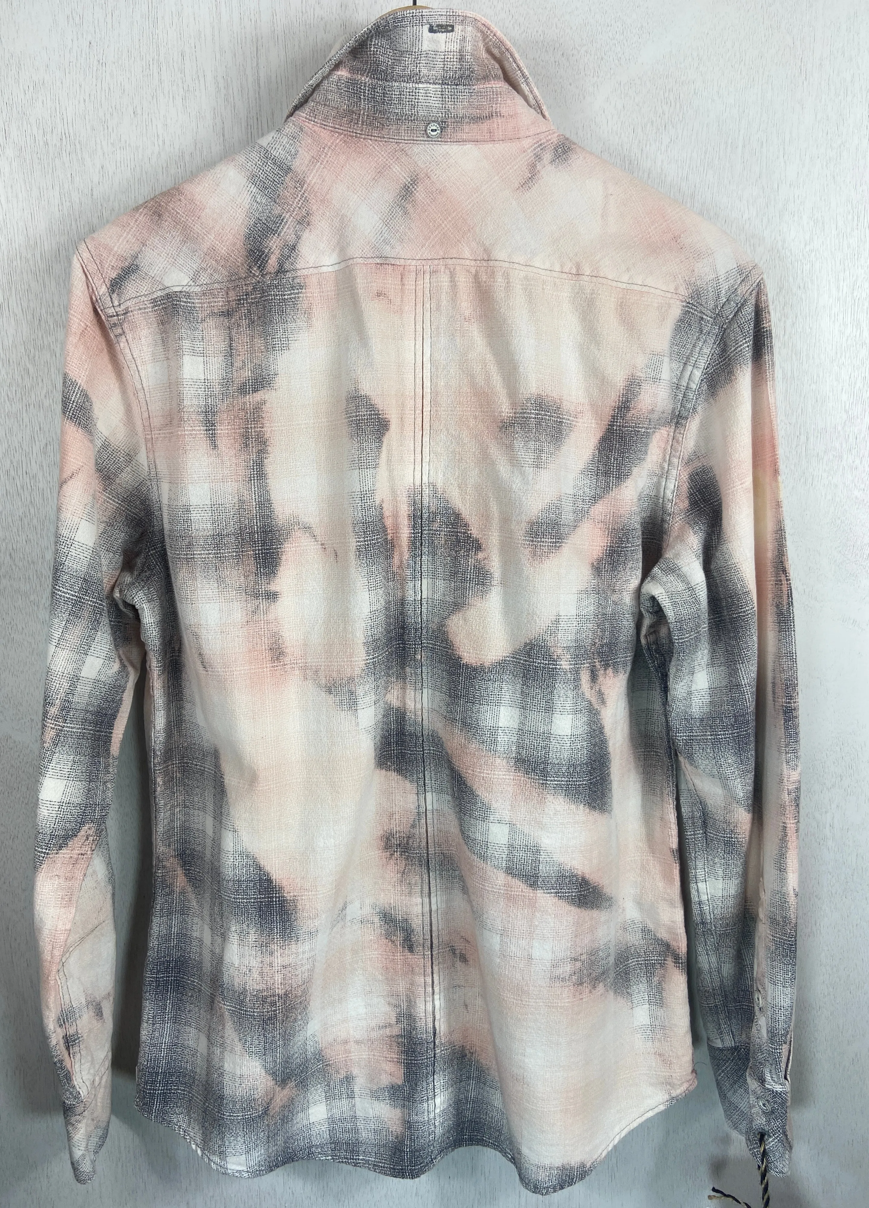 Vintage Grey, Pink and White Lightweight Cotton Size Medium