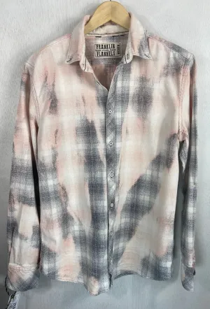 Vintage Grey, Pink and White Lightweight Cotton Size Medium