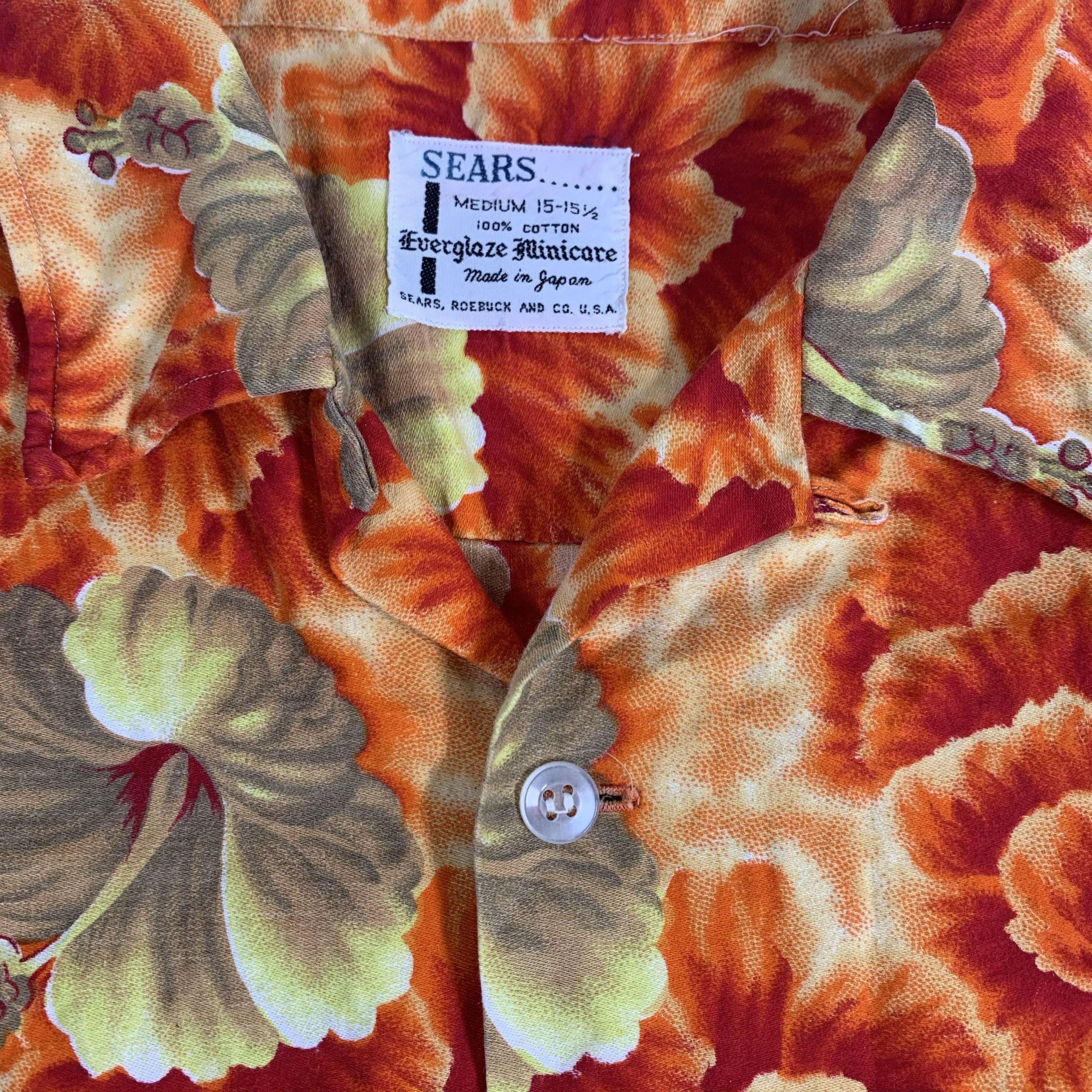 Vintage Sears Loop Collar “Hawaiian” Shirt