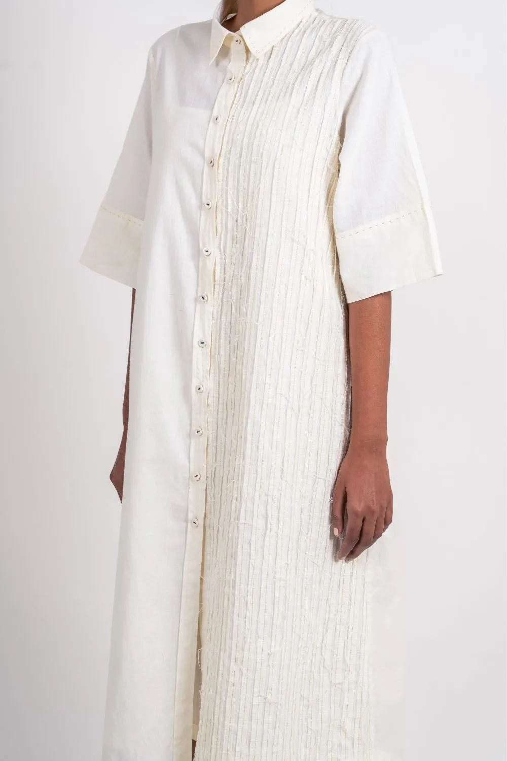 White Textured Shirt