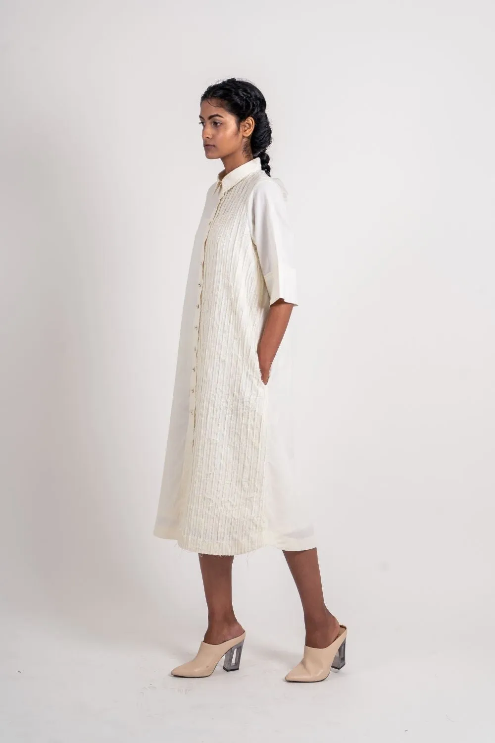 White Textured Shirt